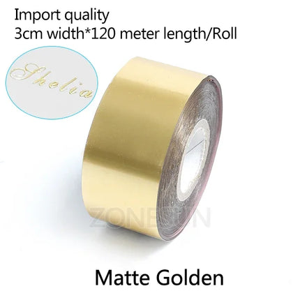 ZONESUN Hot Stamping Foil 3cm Hot Stamp Ribbon Date Coding Foil Paper Hot Embossing Foil Paper Make Colorful Logo