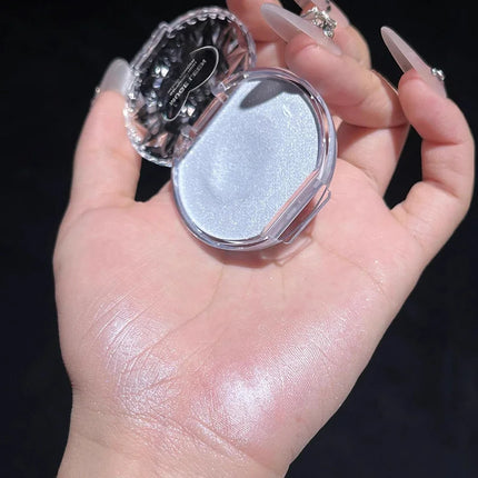 Glitter Highlighter Face Shimmer Long Lasting Waterproof Monochrome Pearlescent Shining Blue Highlighter Contouring Makeup Women