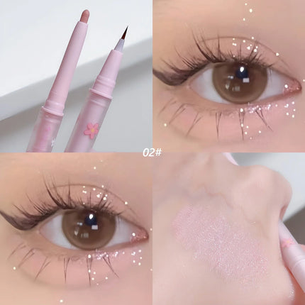 Double Head Aegyo Sal Eyeliner Liquid Down To Shadow Pencil Eye Highlighting Eyeshadow Stick Natural Big Eye Makeup Gel Pen