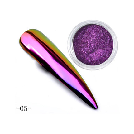 Aurora Mirror Glitter Nail Art Powder Ice Chameleon Rubbing Pigment Dust Sparkly Charm Nails Design Accessory DIY Decorations