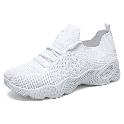 Women's Sneakers Breathable Casual Women Sock Shoes Lace Up Ladies Flats Female Spring Vulcanized Running Zapatillas De Mujer