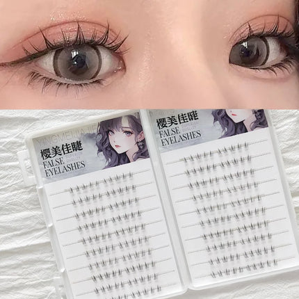 No Glue Need Sunflower Bottom Eyelashes Individual Lower Lashes Cluster Self-adhesive Natural Comic Under Eyelash Extension