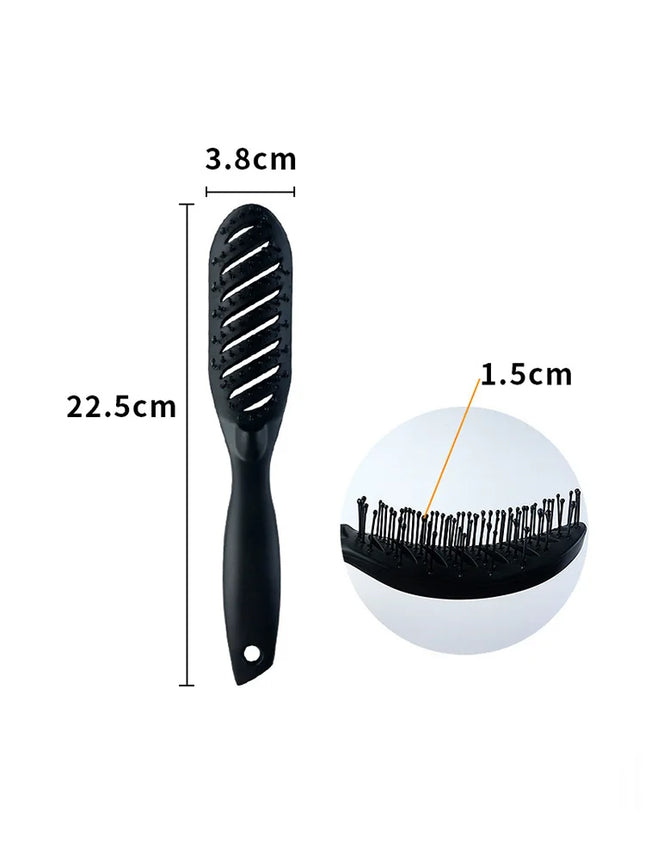 Brush Detangling Drying Brush Anti Static Curved Vent Brush Scalp Massage Comb Styling Curly Hair Brush Salon Massager Comb