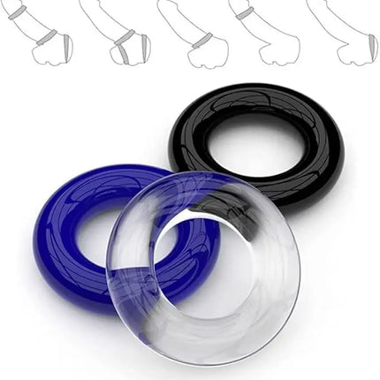 Penis Sleeve Food Grade Silicone Penis Extender Delay Ejaculation Adult Sex Toy Couples Pleasure Reusable Condom Cock Dick Ring