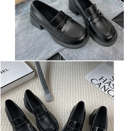 Bla Chunky Heel Mary Janes Women's oes Spring 2026 New High Heel Loers Retro Briti Sle Single oes Faionable Cas...