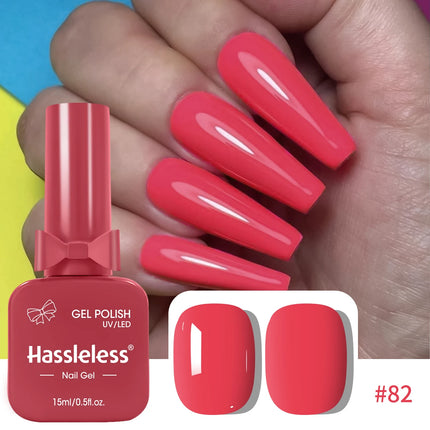 Single-use gel nail polish, 15ml each, requires LED lighting, solid color, a must-have for manicures | Vibrant nail colors | Nai