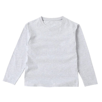 Long Sleeve T-shirt Cotton Solid Boys Girls Active T-shirts Tops Undershirts Children Basic Tee 1-16 Years
