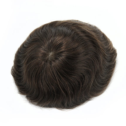 Beeos TJNG 6 inches 0.03-0.04mm Super Thin Skin Men Toupee Hair System Human Hair Protesis Capilar Hombre Pelo Humano