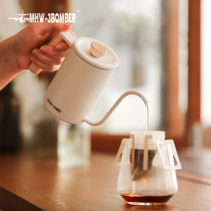 MHW-3BOMBER Planet Hand Brewing Kettle Kettle Gooseneck Spout Drip Coffee Maker Kettle  Pour Over Pot Set Goose Necked Kettle