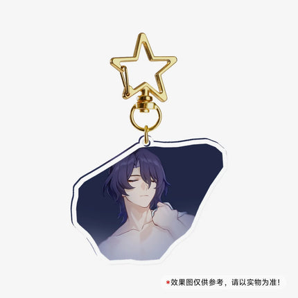 Game Honkai Star Acrylic Keychains Stand Cyrene DanHeng Evernight Cerydra Castorice Phainon Figure Pendant Car Key Chain Gifts