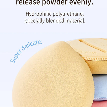 Life Girls Macaron Color Powder Puff Makeup Sponge Cushion Soft Thick for Dry Wet Use High-Coverage Base Makeup Application