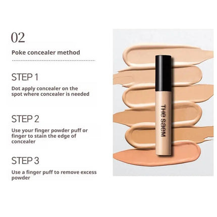 The Saem Matte High Coverage Liquid Concealer Oil Control Waterproof Cover Dark Circles Acne Natural Make up Professional Makeup