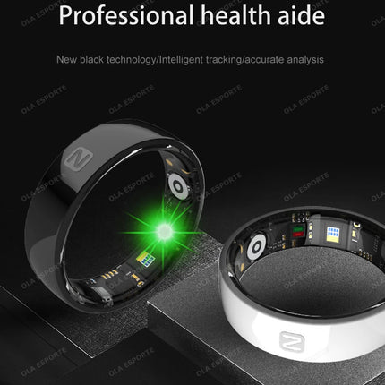 Smart Ring NFC Ring Health Fitness Tracker Ceramic Health Ring 2025 Sleep Tracking Heart Rate Blood Pressure with Charging Case