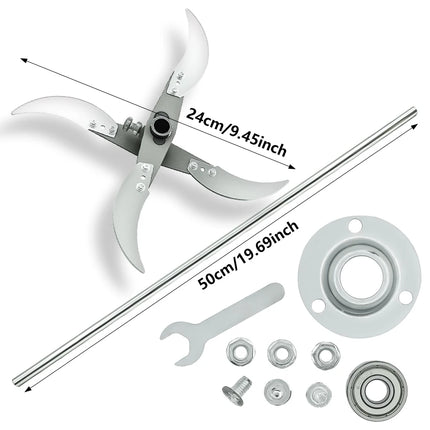 Multifunctional Grass Cutting Blade Set Edges Vegetable Chopping Tool Stainless Steel Rust-Resistant Blades Farm/Home Gardening