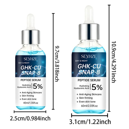 SEYHZE Blue Copper Peptide Essence Liquid 40ml/60ml Skin Tightening Lifting Uniform Skin Tone Deep Hydration Oil Control Moistur