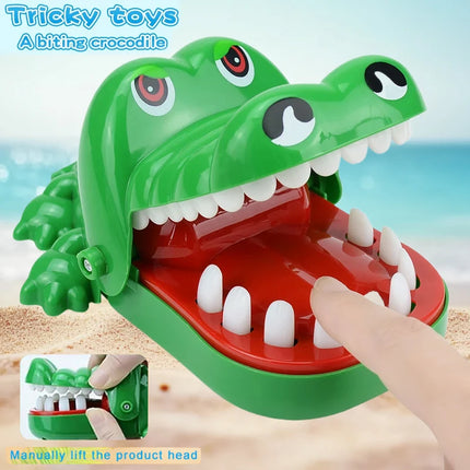 Crocodile Teeth Biting Finger Game Family Party Games Alligator Pinch Lucky Fun Stress Relief Toy for Kids Adults Decompression