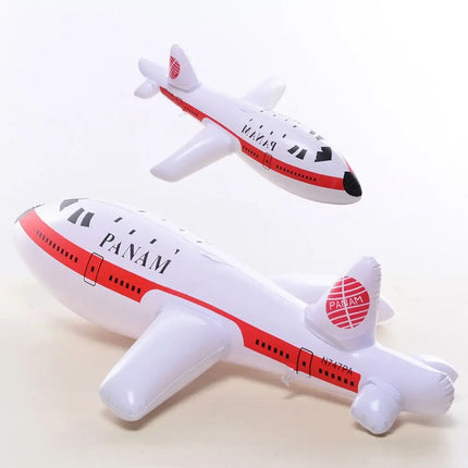Inflatable Airplane Float Airplane Ball with Inflatable Tube for Swimming Outdoor Inflatable Toy For Kids Birthday Gift