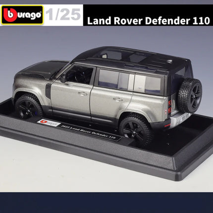 Bburago 1:24 Land Rover Defender 110 SUV Alloy Car Model Diecast Metal Off-road Vehicles Car Model High Simulation Kids Toy Gift