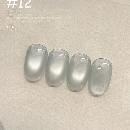 WS 10ml Light Flow Cat Magnetic Gel Nail Polish for Whitening in Autumn And Winter Semi Permanent Gel Manicure DIY Nail Art