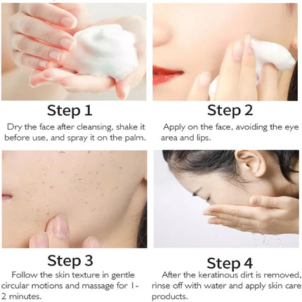 Exfoliating Mousse Improves Skin Texture Gentle Cleansing Makeup Dust Improves Enlarged Pores Oil-control Rosemary Cosmetics