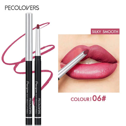 Slanted Tube Lip Liner, Lipstick Lip Pencil, Waterproof Lipstick Pen,Long-Lasting,Matte Lip Liner