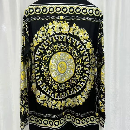 31/5000 2026 Spring/Summer New Luxury Fashion Leopard Print Youth Trendy Digital Embroidery Men's Long-Sleeved Shirt