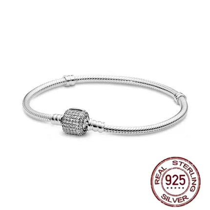 NEW 100% S925 pure silver Spider Man snake bone bracelet, suitable for original DlY bracelet, women's fashionable jewelry gift