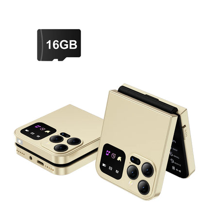 SERVO Classic Color Flip Mobile Phone Auto Call Record FM Radio Speed Dial Magic Voice GSM Dual SIM Unlocked Foldable Cellphones