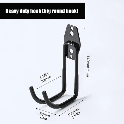 Garage Storage Utility Hooks,Garage Garden Tool Organizer,Hanging Utility Wall Mount Hooks,Heavy Duty Tool Storage Organizer