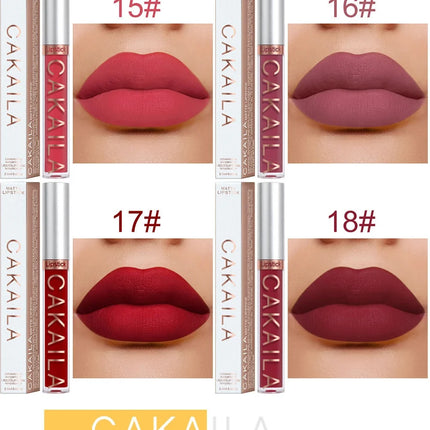 Matte Velvet Lip Glaze Long Lasting Silky Smooth Liquid Lipstick Not Easy To Fade Lip Gloss Makeup Sexy For Women Lip Tint