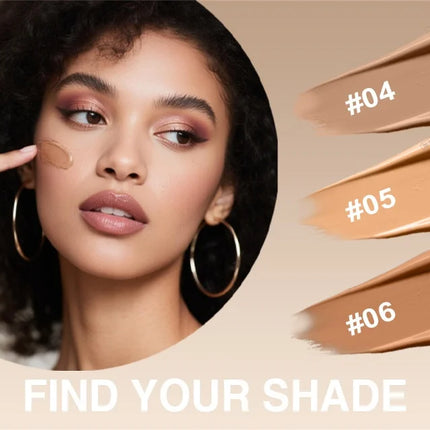 6 Colors Liquid Foundation Effective Concealer Waterproof Sweat-resistant Brighten Makeup Porfession Face Base Cosmetics Gift