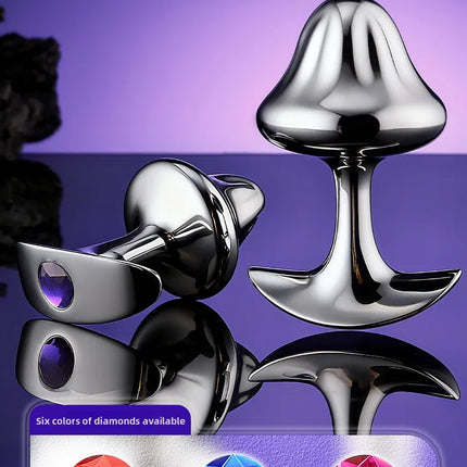 New Mushroom Anal Plug 33/48/58mm Metal Butt Plug Sphincter Training Anal Dilator Prostate Massager Sex Toys