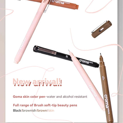 Micron Liner Fineliner Pen 0.05 0.03 0.1 0.5 Brush Tip Black Brown Fineliner Sketching Manga Drawing Pen Color Sketch Stationery