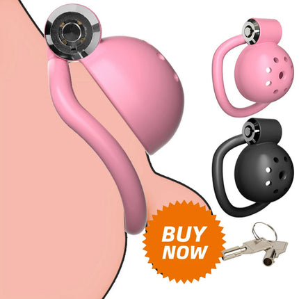 Male Chastity Cage Reusable Hollow Catheter with Concealed Lock Comfortable Cock Ring Device Invisible Wear Urethral Plug
