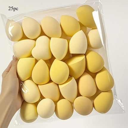 25PCS Latex-Free Makeup Sponge Set, Blendable for Liquid Foundation & Cream, Soft Face Cosmetic Tools Kit