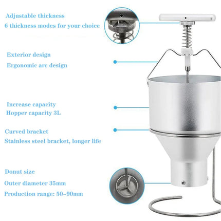 Donut Maker Dispenser Donut Making Artifact Creative Dessert Mold Confectionery Pastry Baking Tools Kitchen Gadget Bakeware