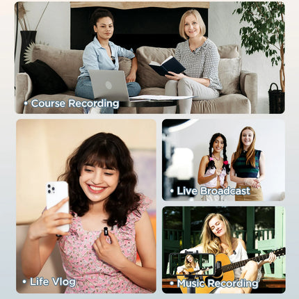 Boya mini Wireless Lavalier Microphone for iPhone Android Smartphone PC Computer , Vlogging TikTok YouTube Content Creators