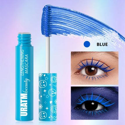 Colorful UV Mascara,Long-lasting Neon Mascara Curling Mascara Glow-in-the-Dark Eyelash Eye Makeup Club Parties Makeup Cosmetics