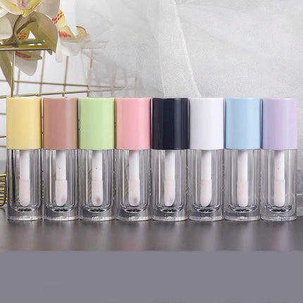 10/30/50pcs 6ml Round Empty Lip Gloss Tube Big Lip Brush Rod Lip Glaze /Lip Oil Tube Liquid Lipstick Tube Cosmetic Container