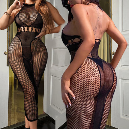 Sleepwear sexy lingerie Babydoll Mesh Intimate Catsuit wedding night nightgown adult bodysuit tube top dress Sexy long dress