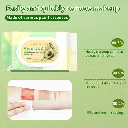 A pack of makeup remover wipes, facial and eye makeup remover, mild and non-irritating, special for makeup remover.