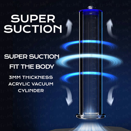 Acrylic Penis Pump Male Manual Penis Extension Enlargement Exerciser Prostate Masturbator Massager Adult Erotic Products For Man