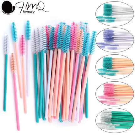 Disposable Eyebrow Mascara Brush 50pcs / Brosse Sourcils Mascara Jetable