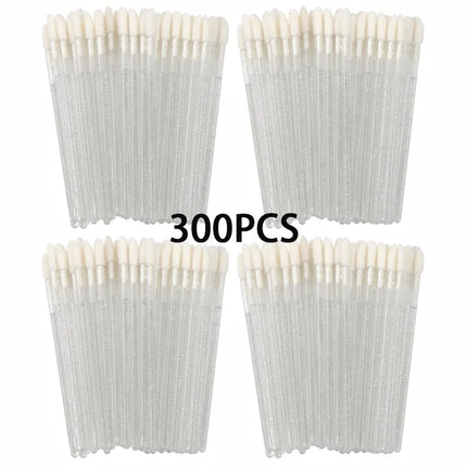 Wholesale 100/300PCS Disposable Lip Makeup Brushes - Lipstick Applicator Wands,  Eyelash Extension Beauty Tools Accessories