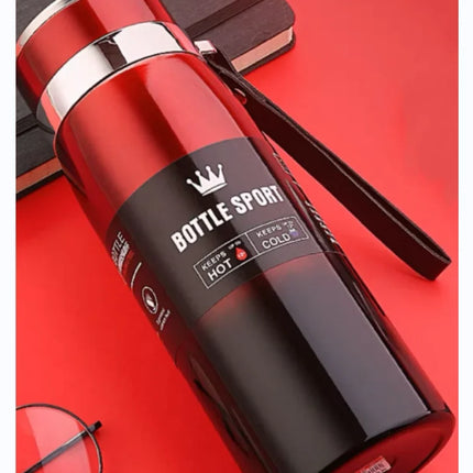 1000ml Thermal Water Bottle Thermos Vacuum Flask Double Stainless Steel Coffee Tea Insulated Cup Leakage-proof for Office