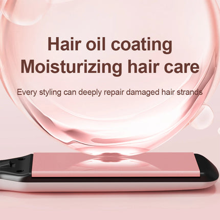 Professional Hair Straightener with Oil Coating Wide Plates–60W Fast Heating,Care for Frizzy,PTC Technology for Smooth Styling