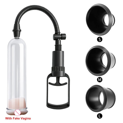 Men's Penile Trainer Penis Pomp Vacuum For Pump Male Enhancement Erectie Cock Pomp Masturbator Penis Trainer Sex Toys for Man
