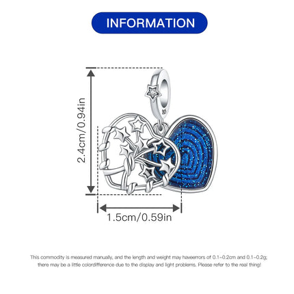 Orstarry Charm Silver 925 Beads Blue Series Fit Bracelet Charms DIY Original Fashion Pendants For Women Jewelry Trendy Gifts