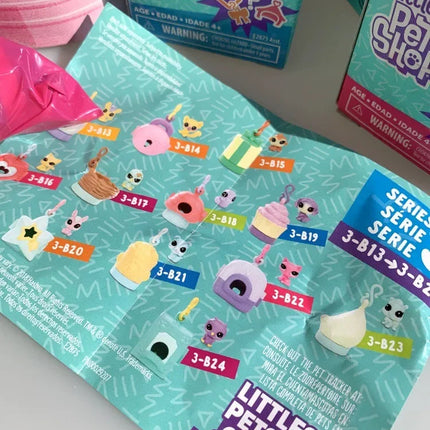 Hasbro Littlest Pet Shop LPS Blind Box Toy Cute Big Eyes Cat Dog Rabbit Model Pendant Animal Doll Mystery Box Toy Children Gift