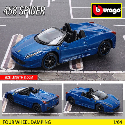 Bburago1:64 Ferrari E812 COMPETIZIONE Model Small Collection Car Alloy Model Toy Gift Scene Decoration Classic and Exquisite